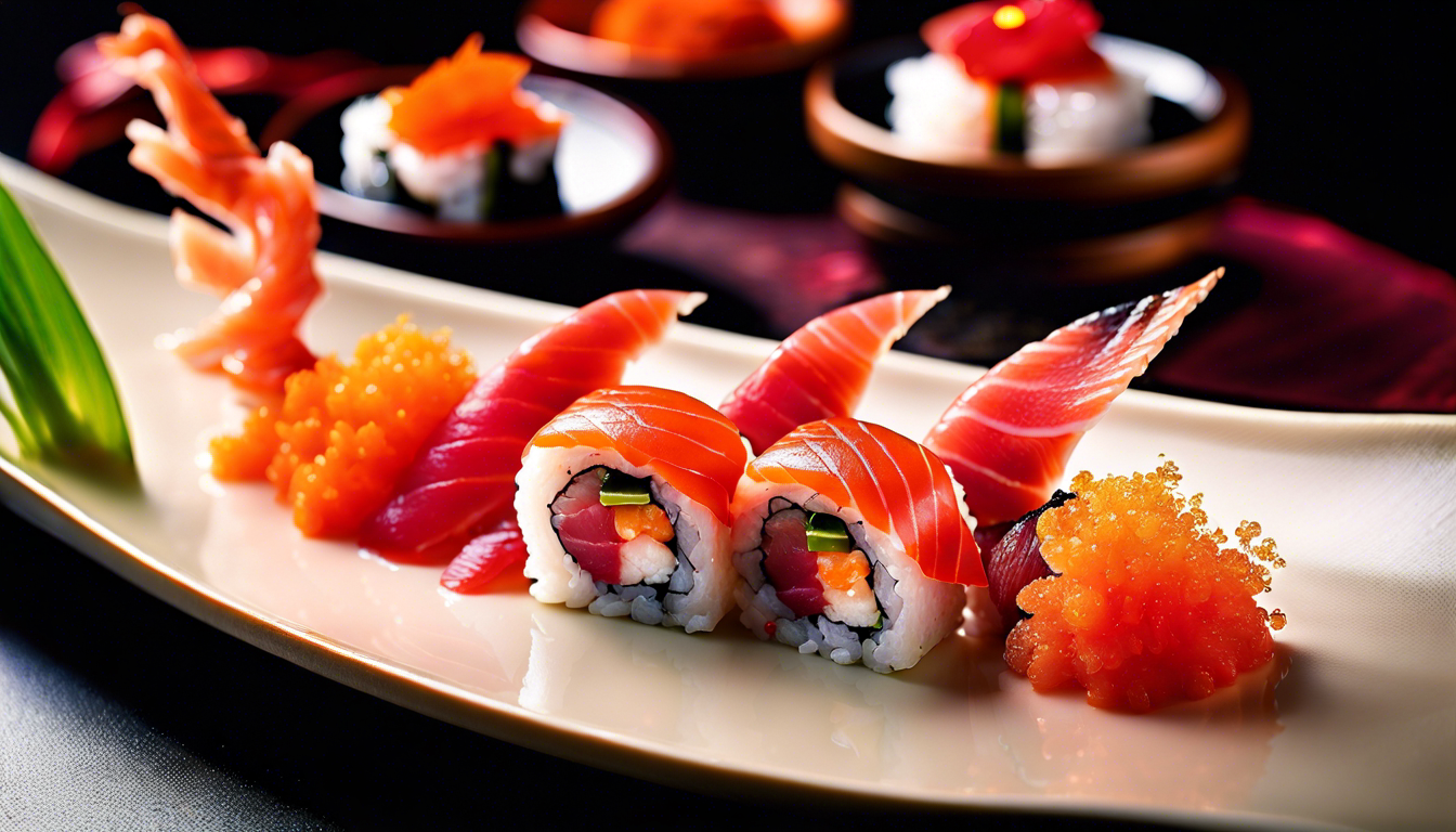 Утонченный рецепт суши с тунцом и икрой
